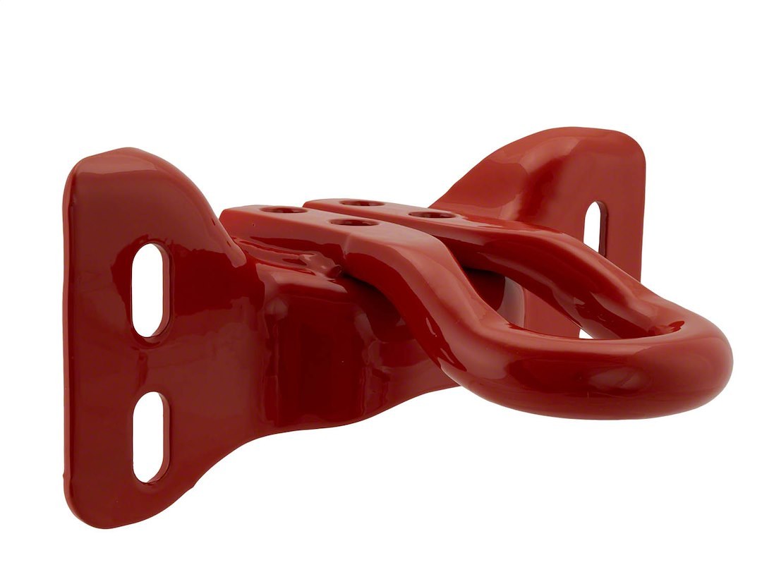 Ford Tow Hook, Functional, Powder Coated, Red, Steel, Set of 2 – M-18954-SDR