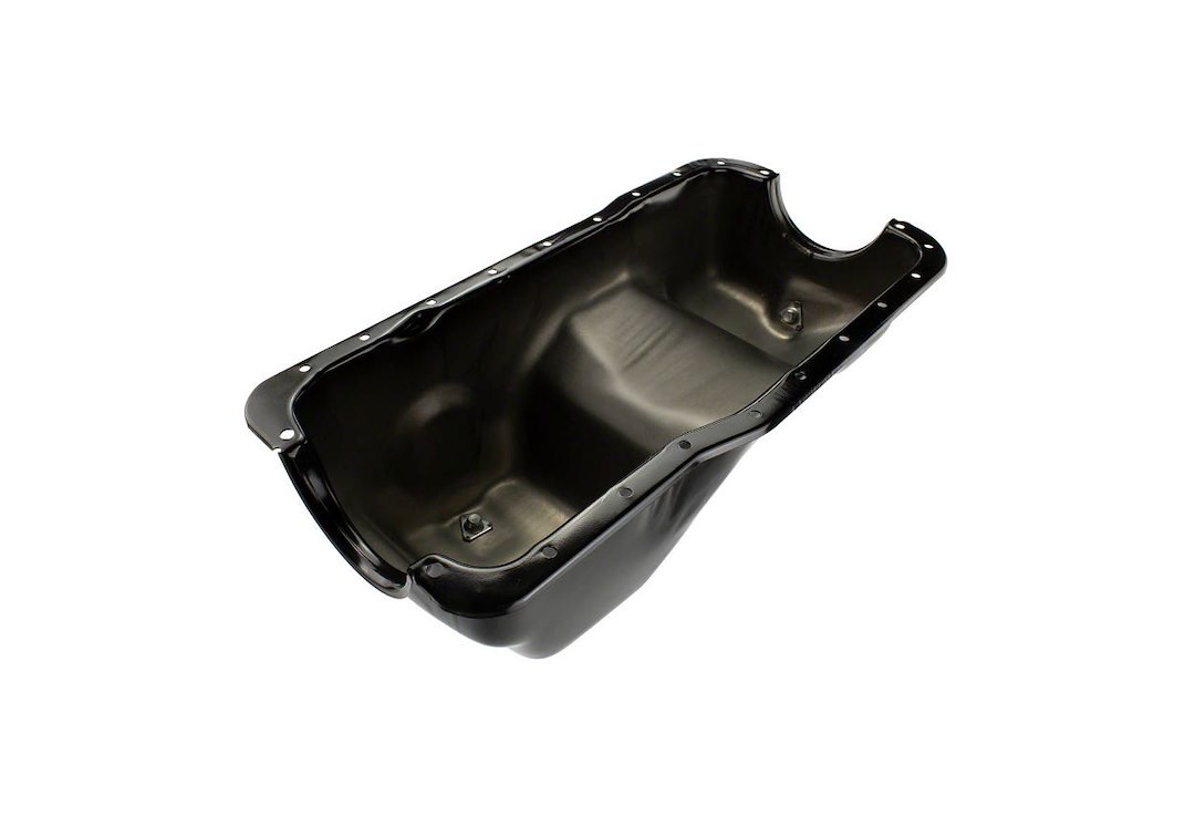 Ford Oil Pan, 5.0L, 5 Quarts, Rear Wet Sump, Unplated, Not for Sale on Pollution Control Vehicles – M-6675-A50