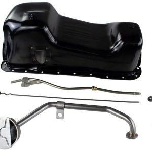 Ford Oil Pan, 351W/ 5.8L, 5 Quarts, Rear Wet Sump, Unplated, Not for Sale on Pollution Control Vehicles – M-6675-A58