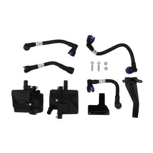 Ford Engine Oil/Air Separator, With Left and Right Canisters/ Hoses/ Brackets/ Hardware – M-6766-35TA