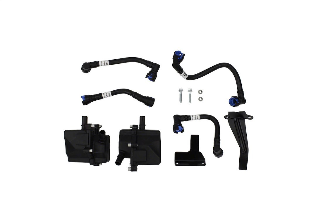 Ford Engine Oil/Air Separator, With Left and Right Canisters/ Hoses/ Brackets/ Hardware – M-6766-35TA