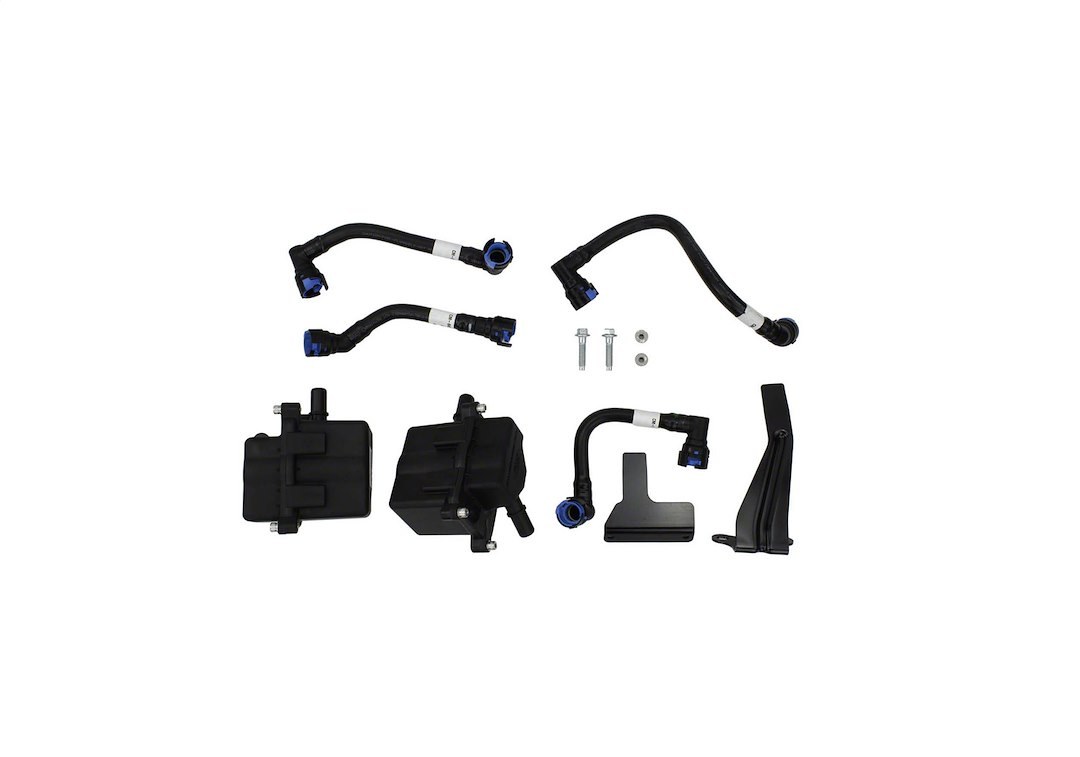 Ford Engine Oil/Air Separator, With Left and Right Canisters/ Hoses/ Brackets/ Hardware – M-6766-35TA