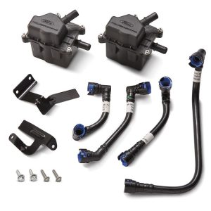 Ford Engine Oil/Air Separator, With Left and Right Canisters/ Hoses/ Brackets/ Hardware – M-6766-B27