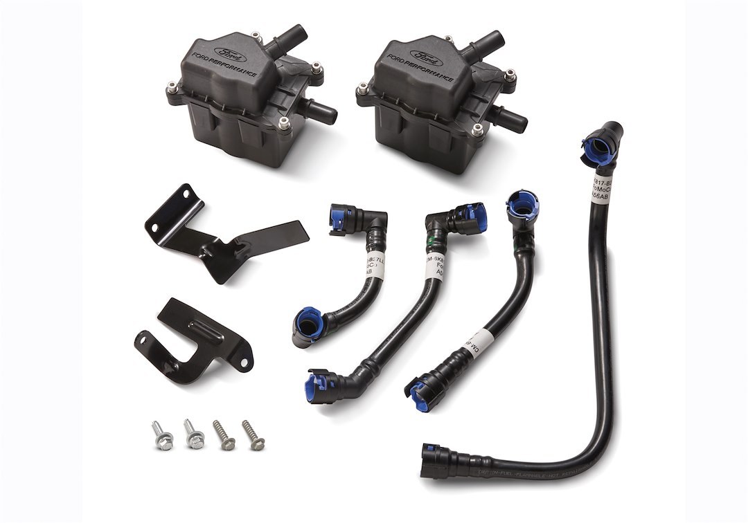 Ford Engine Oil/Air Separator, With Left and Right Canisters/ Hoses/ Brackets/ Hardware – M-6766-B27
