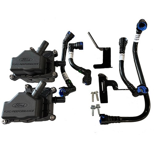 Ford Engine Oil/Air Separator, With Left and Right Canisters/ Hoses/ Brackets/ Hardware – M-6766-B27