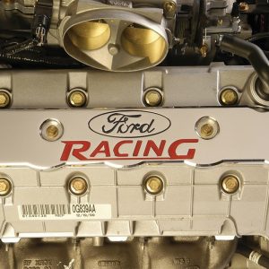 Ford Ignition Coil Cover, Blue, Powered by Ford Logo, Not for Sale on Pollution Control Vehicles – M-6P067-M50B