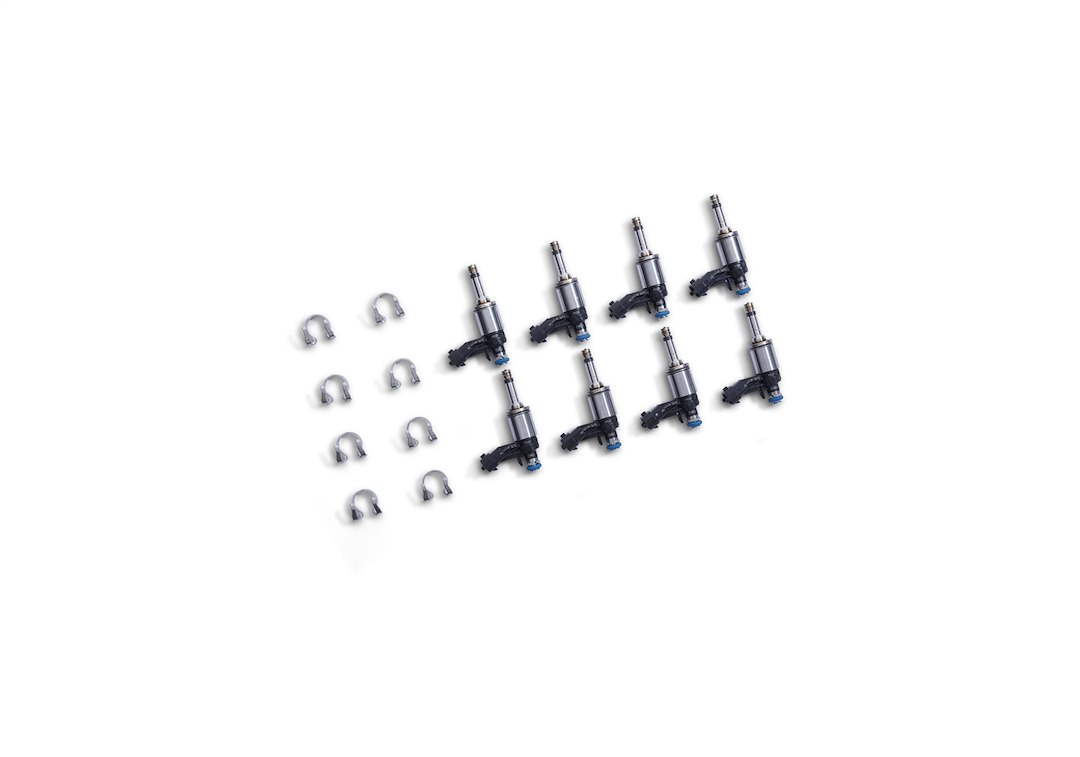 Ford Fuel Injector, Vehicle Fitment: Mustang GT3 Race Engine, Set of 8, With 8 Clips – M-9593-GT3