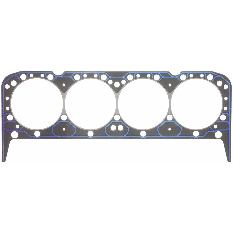 Fel Pro Hp Cylinder Head Gasket, Chevy Small Block, 4.200 Inch Bore, Steel Core Laminate, 0.041 Inch Compressed Thickness, Wire Ring, Single – 1034