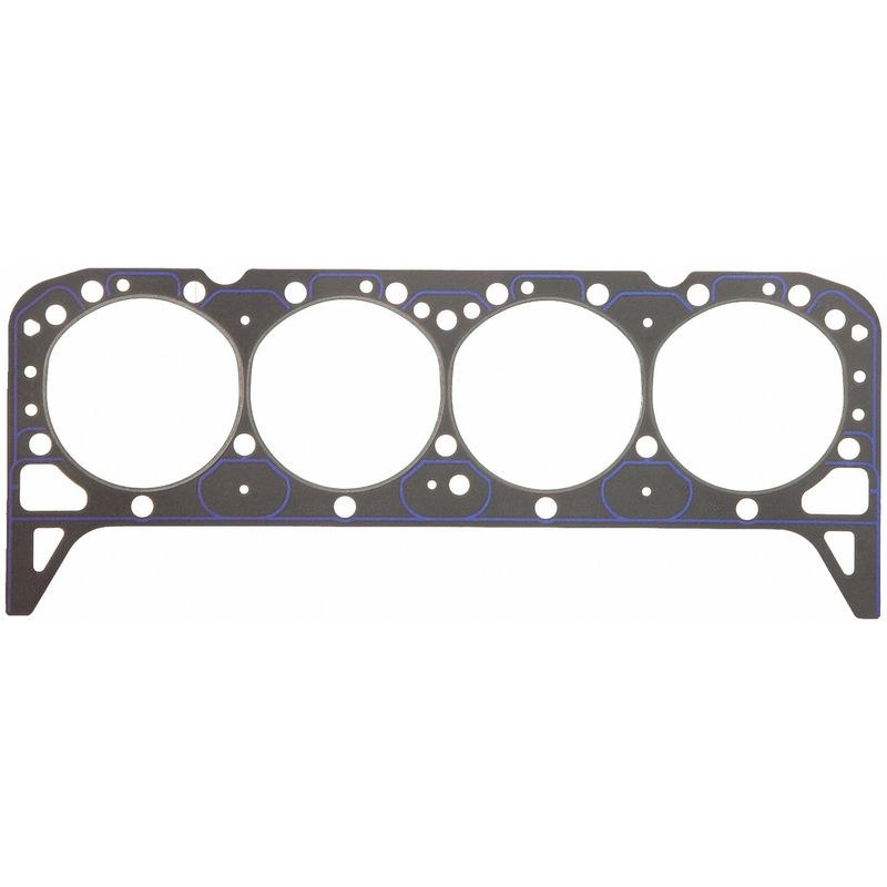 Fel Pro Hp Cylinder Head Gasket, Chevy Small Block, 4.125 Inch Bore, Steel Core Laminate, 0.039 Inch Compressed Thickness, Single – 1074