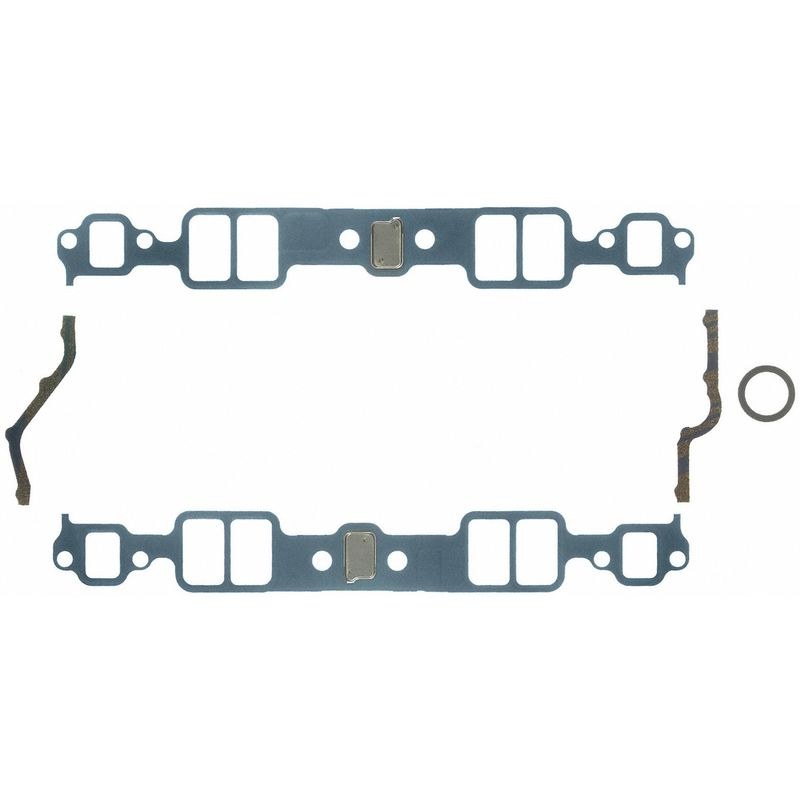 Fel Pro Hp Intake Manifold Gasket, Chevy Small Block, Rectangular, 1.23 Inch X 1.99 Inch Port Size, Steel Core Laminate, 0.060 Inch Thick – 1204