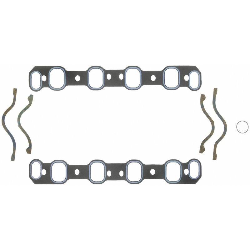 Fel Pro Hp Intake Manifold Gasket, Ford Cleveland/ Modified Small Block, 1.50 Inch X 2.12 Inch Port Size, Printoseal, 0.060 Inch Thick – 1240