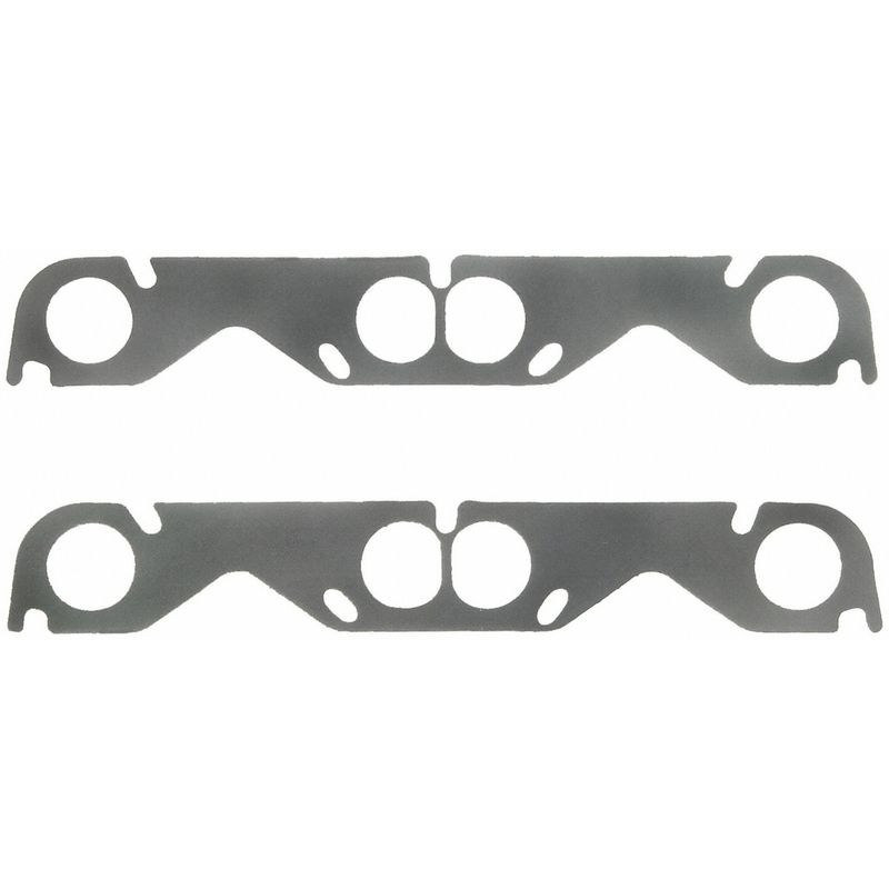 Fel Pro Hp Exhaust Header Gasket, Chevy Small Block, Perforated Steel Core with Anti Stick Coating, Set of 2, 1.81 Inch Diameter Port Size – 1407