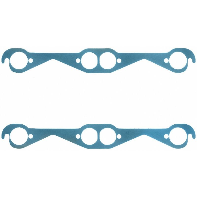 Fel Pro Hp Exhaust Header Gasket, Chevy Small Block, Perforated Steel Core with Anti Stick Coating, Set of 2, 1.59 Inch Diameter Port Size – 1426