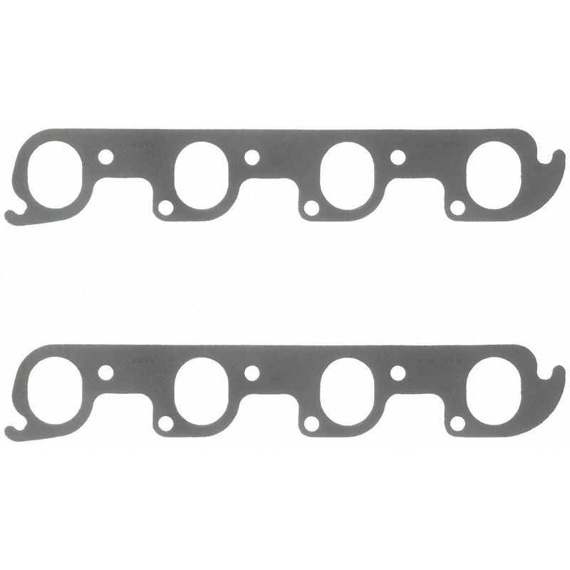 Fel Pro Hp Exhaust Header Gasket, Ford 351C/ 351 Boss/ 351CJ/ 351M/ 400, Perforated Steel Core with Anti Stick Coating, Set of 2 – 1430