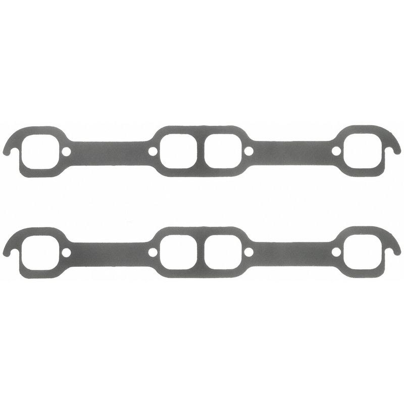Fel Pro Hp Exhaust Header Gasket, Chevy Small Block, Perforated Steel Core with Anti Stick Coating, Single, 1.74 Inch X 1.60 Inch Port Size – 1482