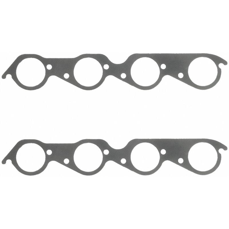 Fel Pro Hp Exhaust Header Gasket, Chevy Small Block, Perforated Steel Core with Anti Stick Coating, Single, 2.40 Inch Diameter Port Size – 1490