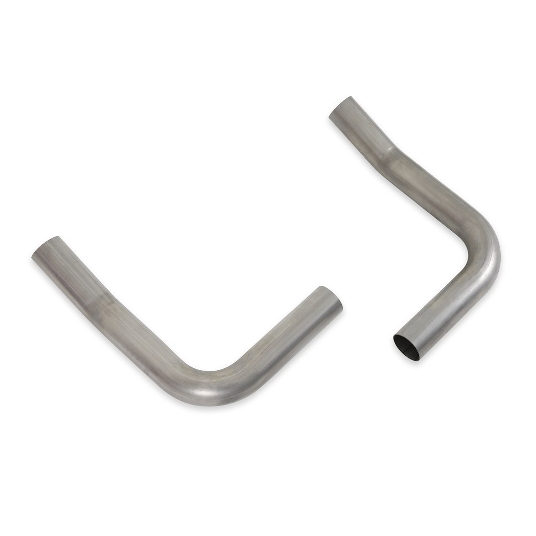 Flow Tech Exhaust Pipe Header, Hugger Toobs, 2-1/2 Inch Diameter, Stainless Steel, With 3 Bolt Flanged Inlet/Slip Fit Outlet – 10010FLT