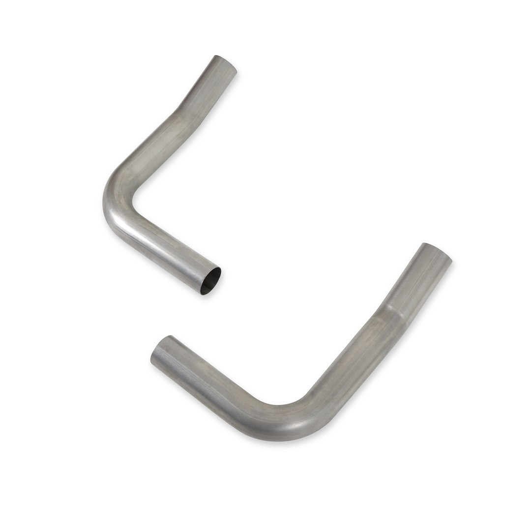 Flow Tech Exhaust Pipe Header, Hugger Toobs, 2-1/2 Inch Diameter, Stainless Steel, With 3 Bolt Flanged Inlet/Slip Fit Outlet – 10010FLT