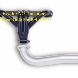 Flow Tech Exhaust Pipe Header, Hugger Toobs, 2-1/2 Inch Diameter, Stainless Steel, With 3 Bolt Flanged Inlet/Slip Fit Outlet – 10010FLT