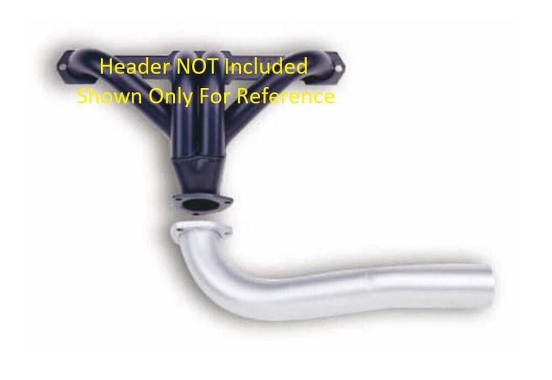 Flow Tech Exhaust Pipe Header, Hugger Toobs, 2-1/2 Inch Diameter, Stainless Steel, With 3 Bolt Flanged Inlet/Slip Fit Outlet – 10010FLT