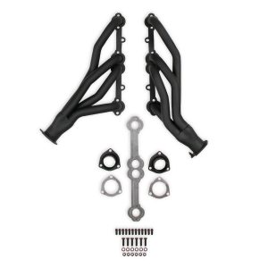Flow Tech Exhaust Header, For Use with 283-400 Cubic Inch Chevy Engines, Shorty Style Chassis Exit, 1-1/2 Inch Diameter Primary Tubes – 11108FLT