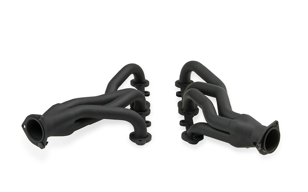Flow Tech Exhaust Header, For Use with 283-400 Cubic Inch Chevy Engines, Shorty Style Chassis Exit, 1-1/2 Inch Diameter Primary Tubes – 11108FLT