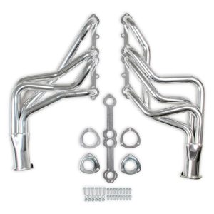 Flow Tech Exhaust Header, For Use with 283-400 Cubic Inch Chevy Engines, Chassis Exit, 1-5/8 Inch Diameter Primary Tubes – 31100FLT