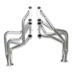 Flow Tech Exhaust Header, For Use with 283-400 Cubic Inch Chevy Engines, Chassis Exit, 1-5/8 Inch Diameter Primary Tubes – 31100FLT