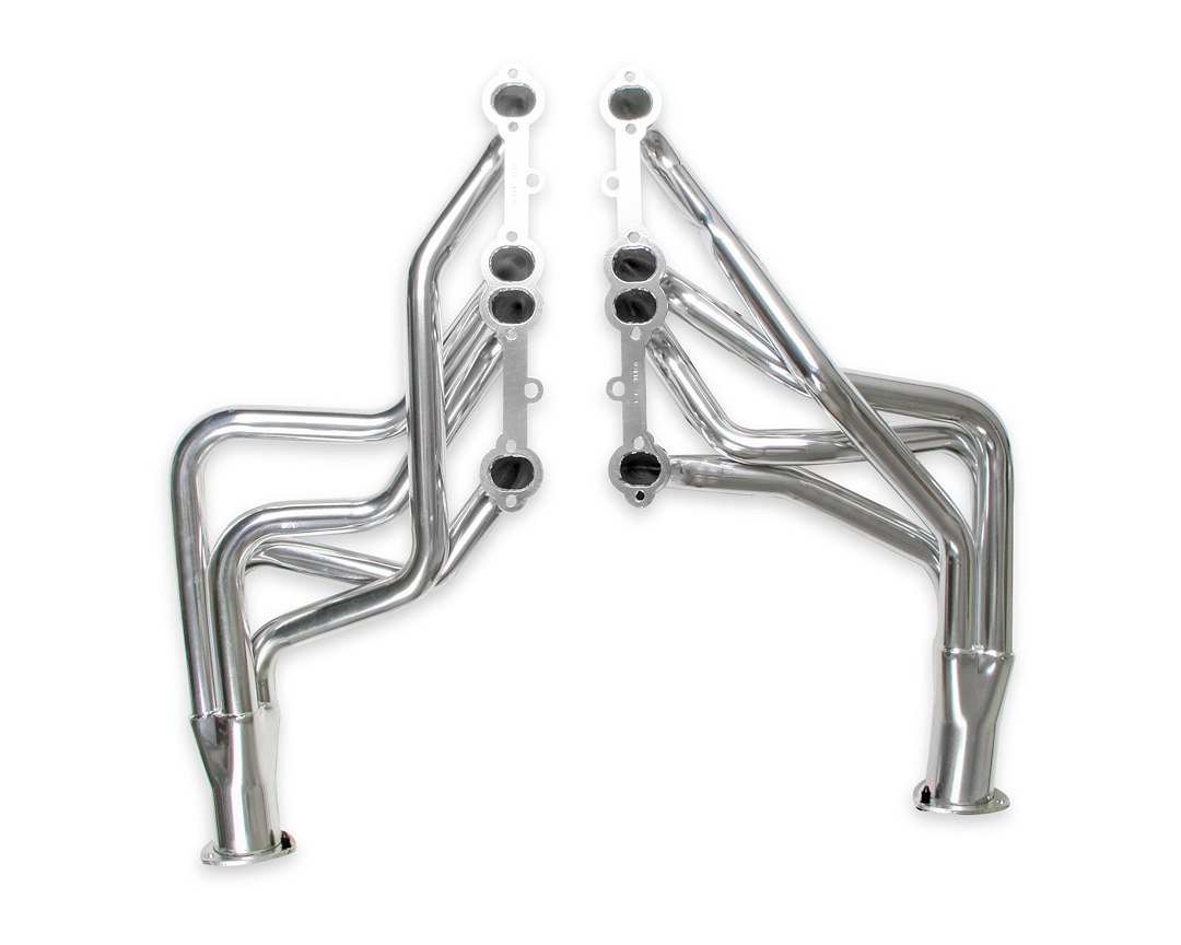 Flow Tech Exhaust Header, For Use with 283-400 Cubic Inch Chevy Engines, Chassis Exit, 1-5/8 Inch Diameter Primary Tubes – 31100FLT
