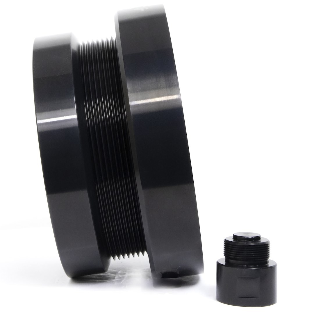 Fluiddamper Harmonic Balancer, Ford Powerstroke Early 7.3L, 7-1/4 Inch Diameter, 2 Piece Liquid Silicone Filled with Fan Spacer – 720221