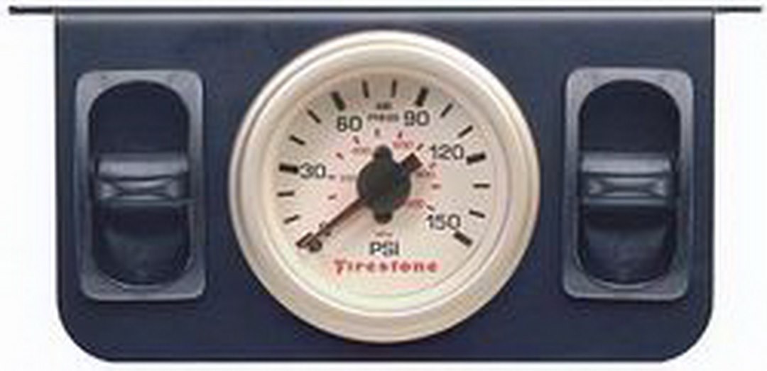 Firestone Ride-Rite Gauge Air Pressure, Electric, 0-150 PSI, Analog Display, Black Face/Black Bezel, Illuminated – 2260