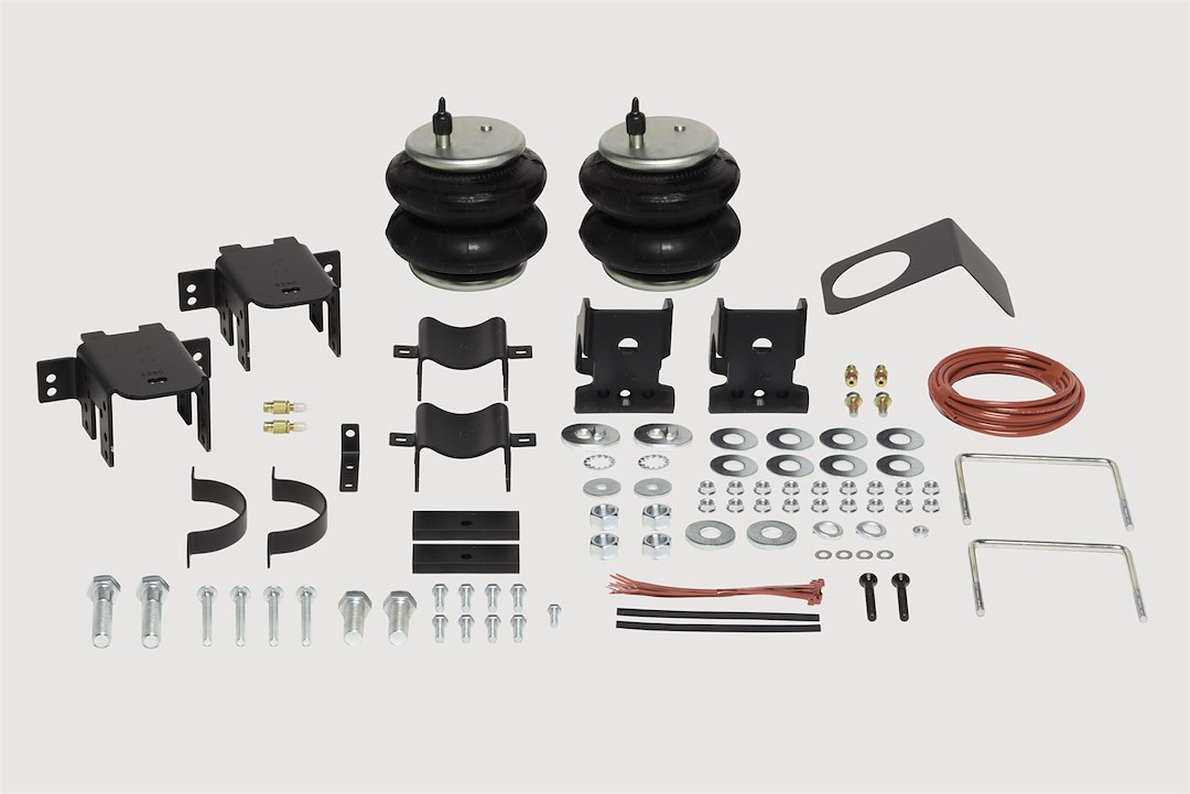 Firestone Ride-Rite Helper Spring Kit, Air Spring, Frame Mount, 3200 to 5000 Pound Leveling Capacity, Adjustable from 5 to 100 PSI, Rubber – 2550