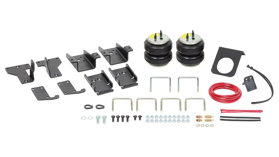Firestone Ride-Rite Helper Spring Kit, Air Spring, Frame Mount, 3200 to 5000 Pound Leveling Capacity, Adjustable from 5 to 100 PSI, Rubber – 2594