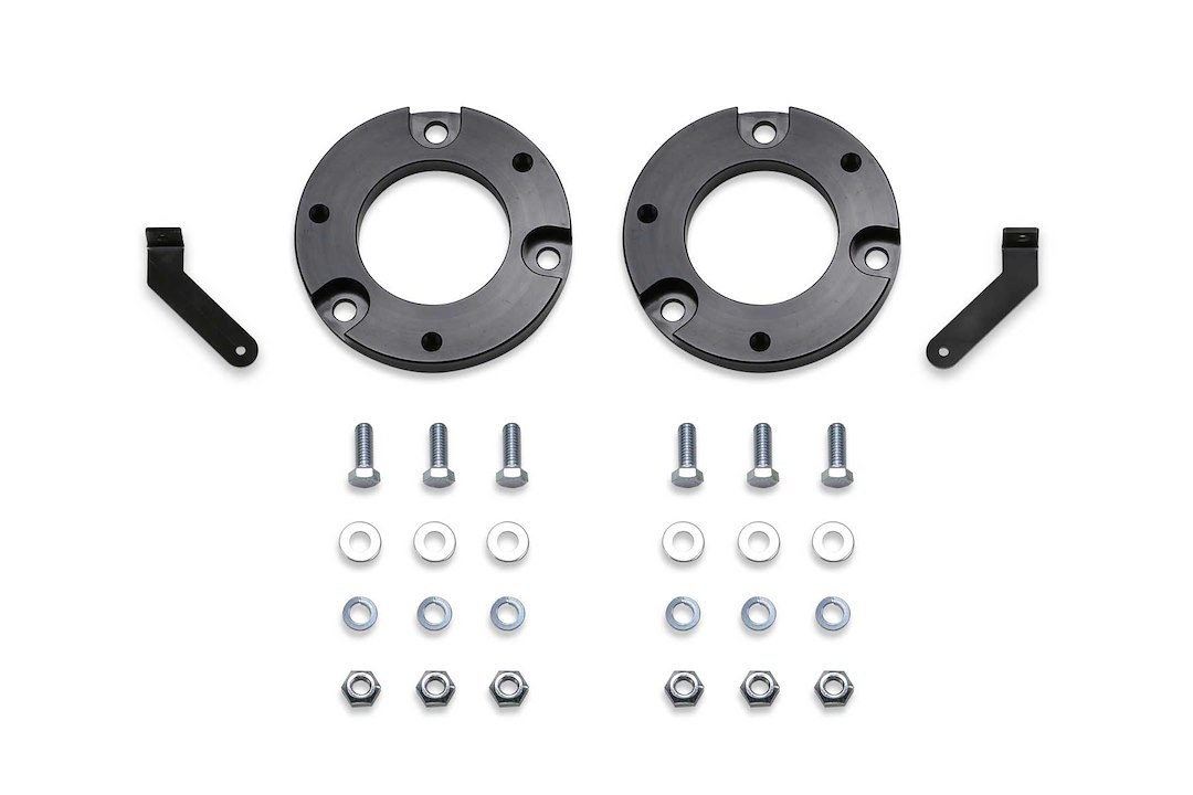 Fabtech Leveling Kit Suspension, 1-1/2 Inch Lift, Strut Assembly Spacers, With Spacers/ Ride Sensor Brackets/ Installation Hardware – FTL5211