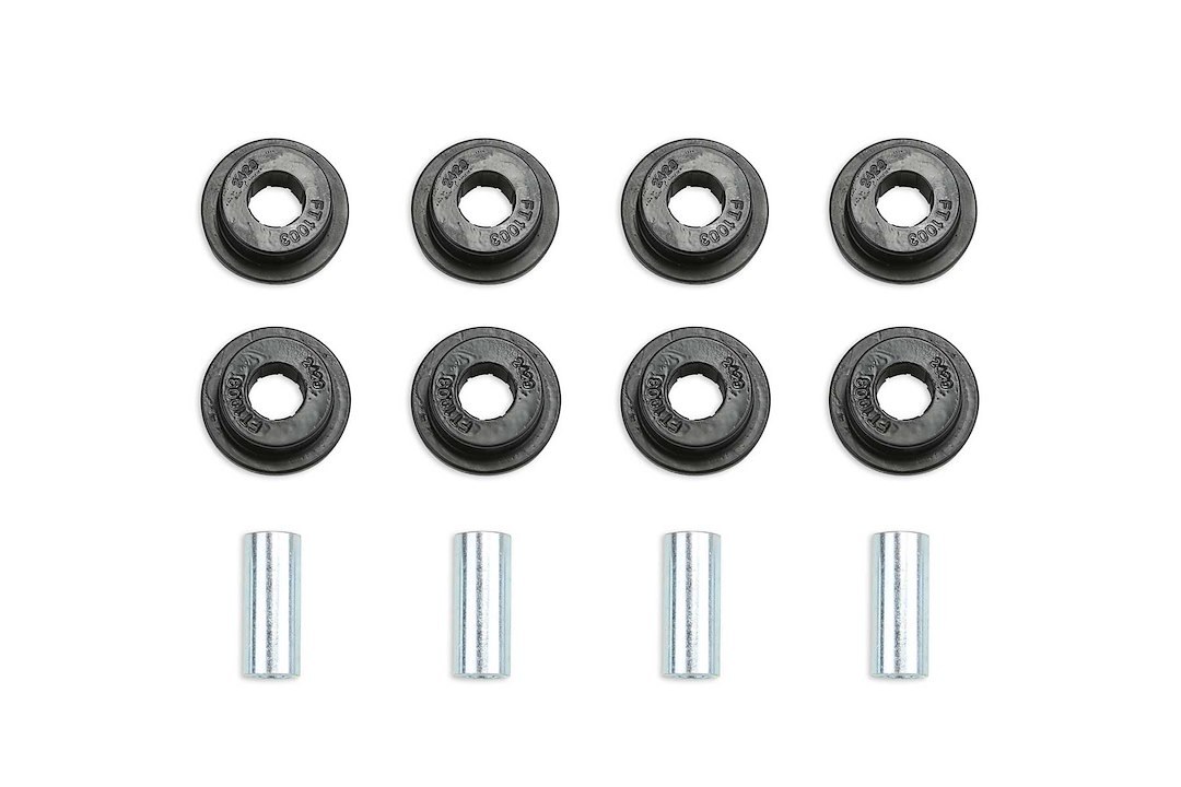Fabtech Control Arm Bushing, Black, Polyurethane, Includes Upper Control Arm Bushings and Sleeves – FTS1114