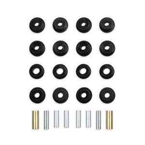 Fabtech Control Arm Bushing, Black, Polyurethane, Includes Upper Control Arm Bushings and Sleeves – FTS1120
