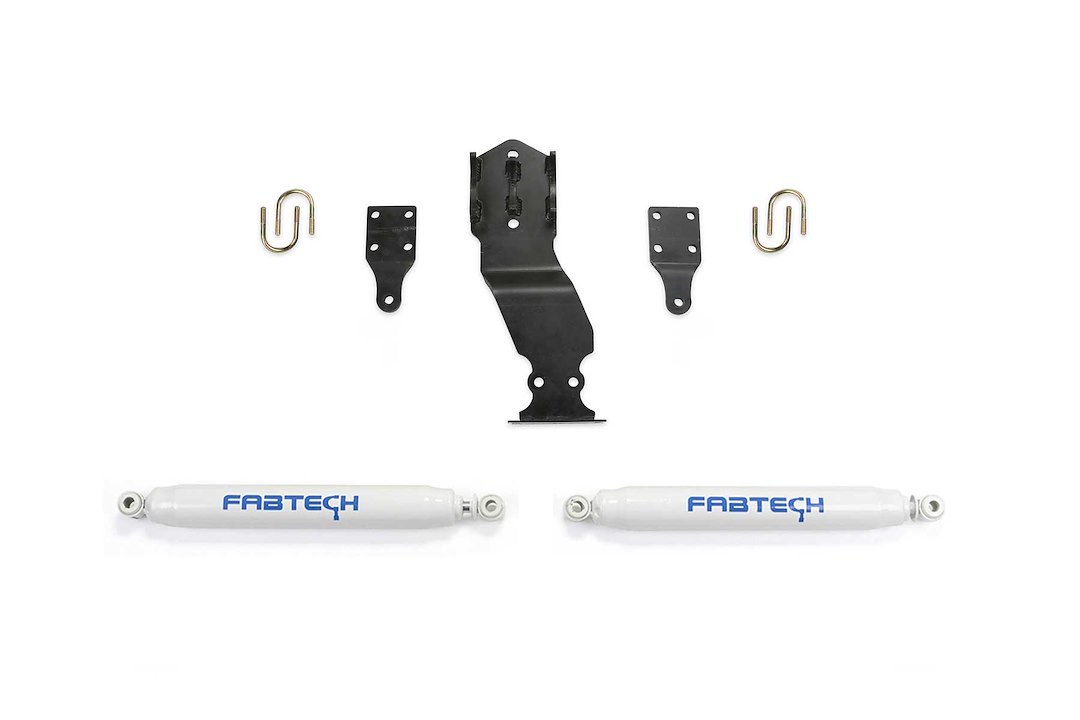 Fabtech Steering Stabilizer, Performance, Dual, With Mounting Brackets, Set of 2 – FTS22301