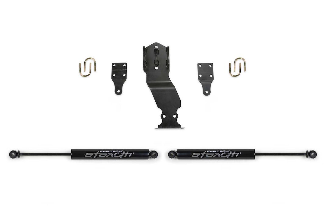 Fabtech Steering Stabilizer, Stealth, Dual, With Mounting Brackets, Set of 2 – FTS22302