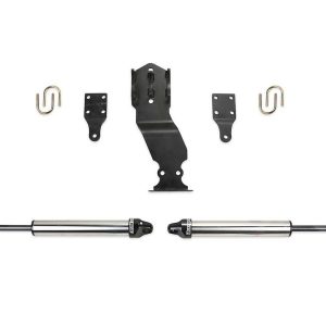 Fabtech Steering Stabilizer, Dirt Logic 2.25 ™, Dual, With Mounting Brackets, Set of 2 – FTS22313