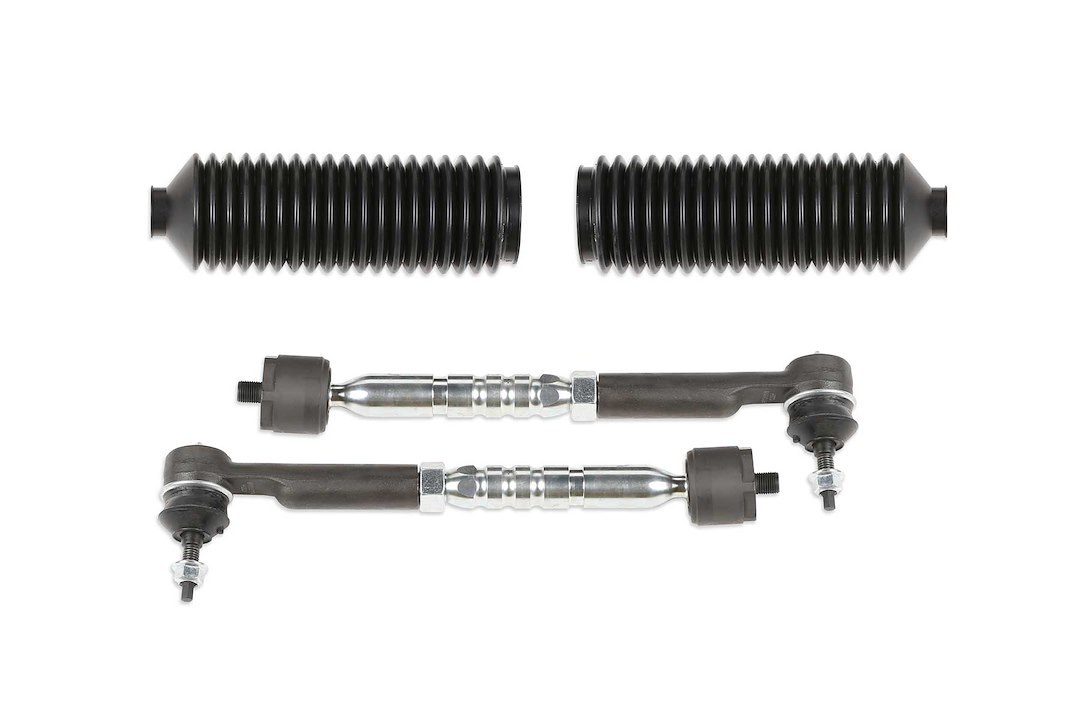 Fabtech Tie Rod End, Greaseable, Direct Fit Thread, OE Taper, With Rubber Boots, Set of 2 – FTS22350