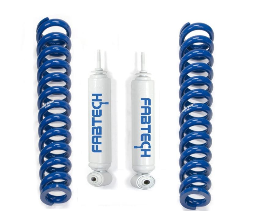 Fabtech Coil Over Shock Absorber, Basic Adjustable Coilover, Non Adjustable Valving, Ride Height Adjustable to 2-1/2 Inch Lift – FTS2400K