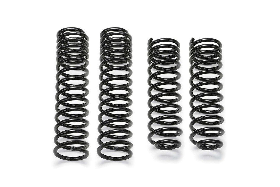 Fabtech Coil Spring, Long Travel, 5 Inch Lift, Painted, Black, Set of 4 – FTS24143