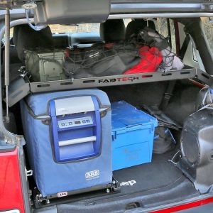 Fabtech Cargo Carrier, Rack Style, Compatible with OE Roll Cage, 150 Pound Weight Capacity, 36 Inch Length X 18 Inch Width, Black – FTS24194