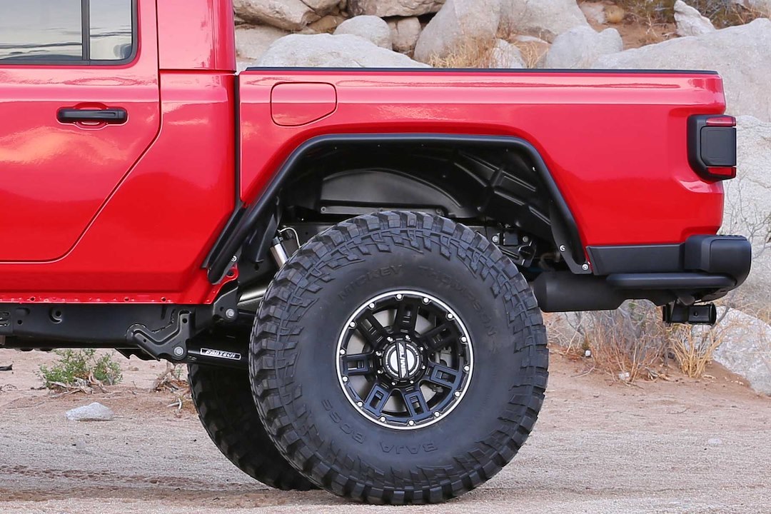 Fabtech Fender Flare, 4-1/2 Inch Width, Black, Steel, Set of 2 – FTS24248