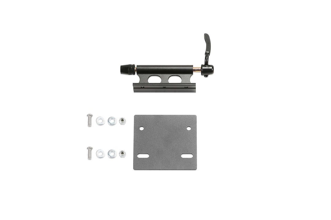 Fabtech Bike Rack, Bed Rack Mount, Holds 1 Bike, Fork Mount, Without Lock, Black, Aluminum – FTS24263
