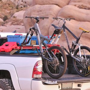Fabtech Bike Rack, Bed Rack Mount, Holds 1 Bike, Fork Mount, Without Lock, Black, Aluminum – FTS24263