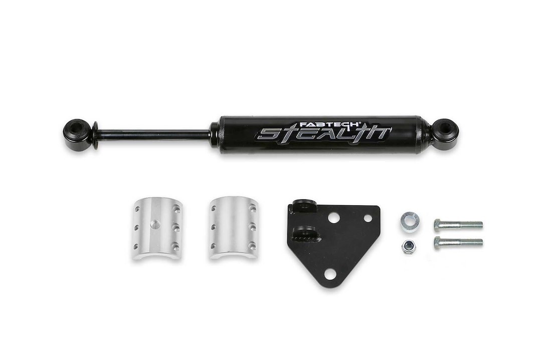Fabtech Steering Stabilizer, Stealth, Single, With Mounting Brackets – FTS24281