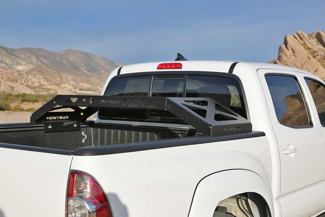 Fabtech Cargo Carrier, Rack Style, Bed Mount, 150 Pound Weight Capacity, 37 Inch Length X 20 Inch Width, Black – FTS26095