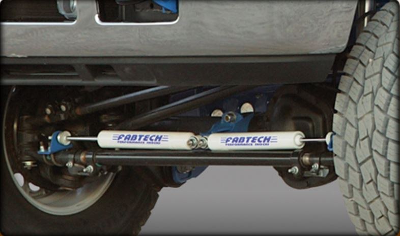Fabtech Steering Stabilizer, Performance, Single, With Mounting Brackets – FTS8002