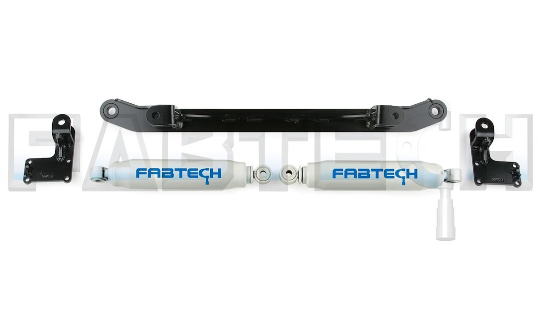 Fabtech Steering Stabilizer, Performance, Dual, With Mounting Brackets – FTS8009